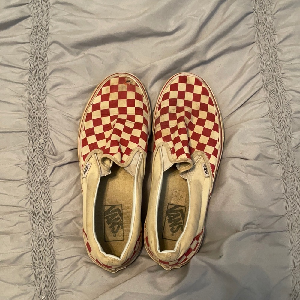red checkered vans